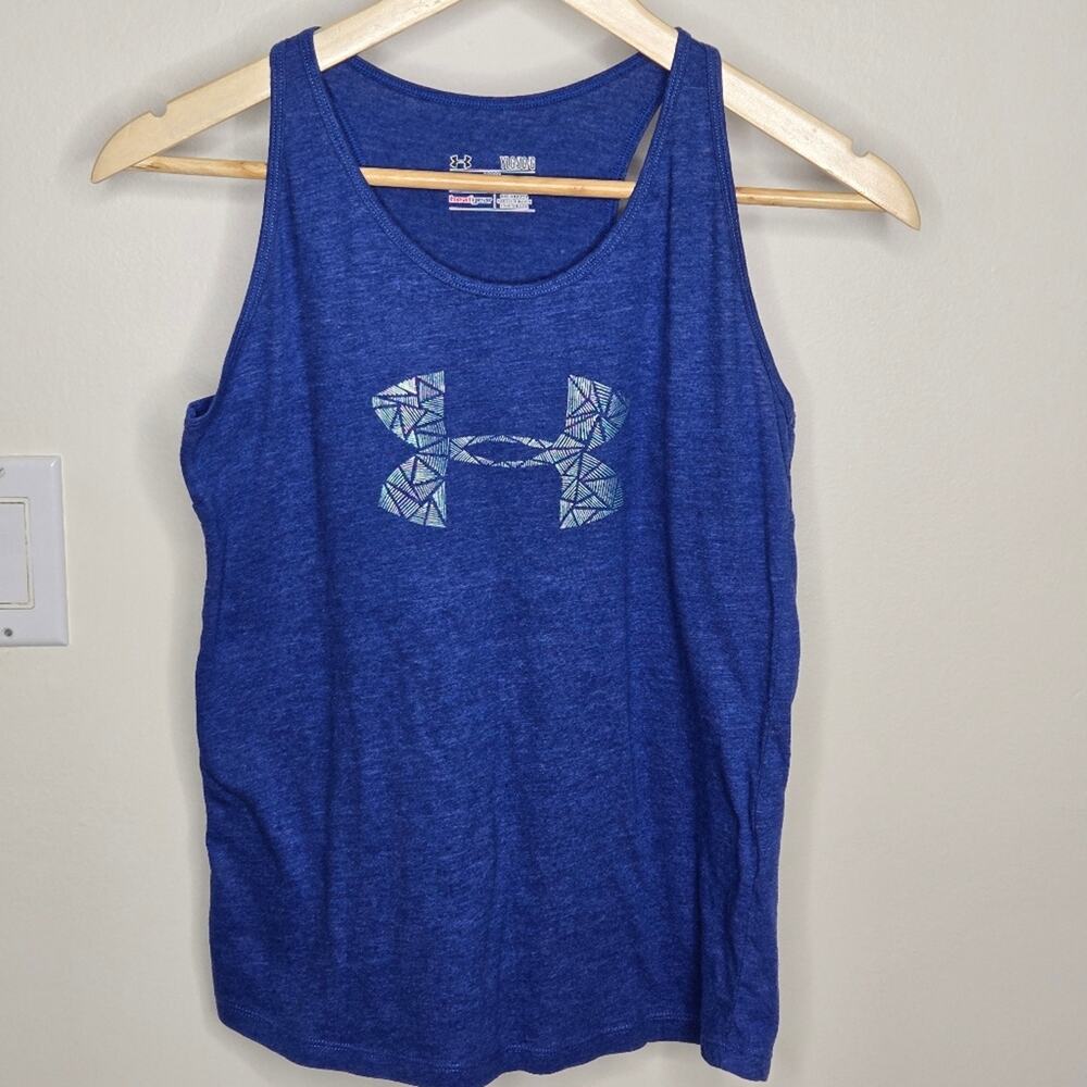 UNDER ARMOUR Blue Racerback Tank Top Size Youth Large